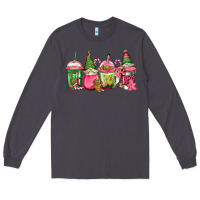Smoke pink christmas gnomes coffee cups Long Sleeve Tee - Jasminsmagicworld