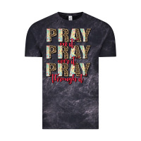 Cloud Black pray on it pray over it pray through it Vintage Tee - AdoDesignShop