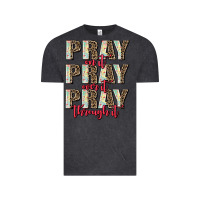 Vintage Black pray on it pray over it pray through it Vintage Tee - AdoDesignShop