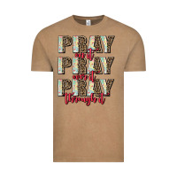 Vintage Coffee pray on it pray over it pray through it Vintage Tee - AdoDesignShop