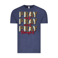 Vintage Denim pray on it pray over it pray through it Vintage Tee - AdoDesignShop