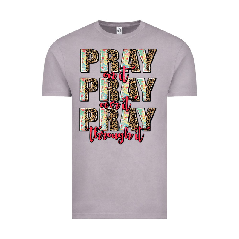 Pray On It Pray Over It Pray Through It Vintage Tee by AdoDesignShop | Teevron