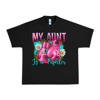 Black Breast Cancer My Aunt İs A Fighter Urban Heavy Tee - Artiststas