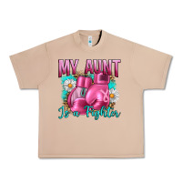 Burro Breast Cancer My Aunt İs A Fighter Urban Heavy Tee - Artiststas
