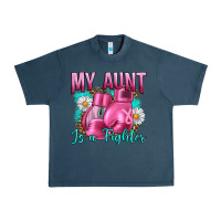 Midnight Navy Breast Cancer My Aunt İs A Fighter Urban Heavy Tee - Artiststas