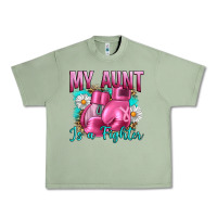 Oil Green Breast Cancer My Aunt İs A Fighter Urban Heavy Tee - Artiststas