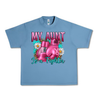 Pebble Blue Breast Cancer My Aunt İs A Fighter Urban Heavy Tee - Artiststas
