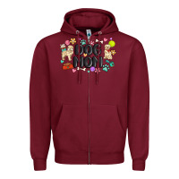 Burgundy dog mom Zipper Hoodie - MaliasSmallBusiness