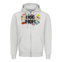 Dove Grey dog mom Zipper Hoodie - MaliasSmallBusiness