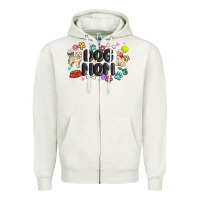 Oatmeal Heather dog mom Zipper Hoodie - MaliasSmallBusiness