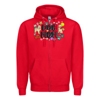 Red dog mom Zipper Hoodie - MaliasSmallBusiness