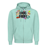 Seafoam dog mom Zipper Hoodie - MaliasSmallBusiness