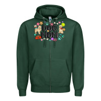 Sports Green dog mom Zipper Hoodie - MaliasSmallBusiness