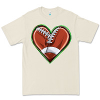 Bone football heart Premium Tee - texasbilliewilder
