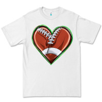 White football heart Premium Tee - texasbilliewilder