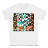 White racing brushstroke Classic Tee - AdoDesignShop