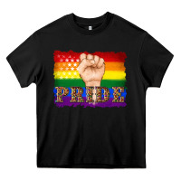 Black lgbtq  flag and hand pride Heavy Core Tee - Artiststas