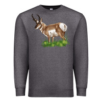 Charcoal Heather pronghorn Premium Sweatshirt - LillyAllenDesigns