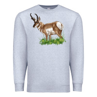 Heather Grey pronghorn Premium Sweatshirt - LillyAllenDesigns
