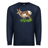 Navy pronghorn Premium Sweatshirt - LillyAllenDesigns