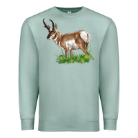 Seafoam pronghorn Premium Sweatshirt - LillyAllenDesigns