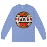 Colony Blue hello love bug ladybug ornament Long Sleeve Tee - BarkalooDesign