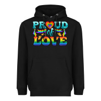 Black Lgbtq Proud Of Love Heavyweight Hoodie - BundleAndBundleShop