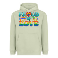Matcha Lgbtq Proud Of Love Heavyweight Hoodie - BundleAndBundleShop