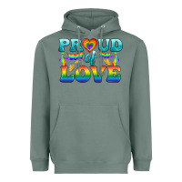Sage Lgbtq Proud Of Love Heavyweight Hoodie - BundleAndBundleShop