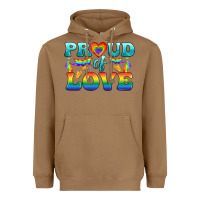 Toasted Coconut Lgbtq Proud Of Love Heavyweight Hoodie - BundleAndBundleShop