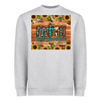 Heather Grey faith it till you make it Heavyweight Sweatshirt - JahusDesignShop