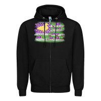 Black mardi gras duck call flag Zipper Hoodie - MaliasSmallBusiness