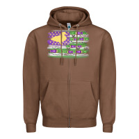 Chestnut mardi gras duck call flag Zipper Hoodie - MaliasSmallBusiness