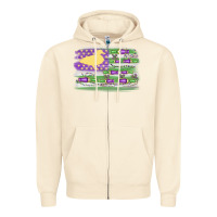 Sandshell mardi gras duck call flag Zipper Hoodie - MaliasSmallBusiness