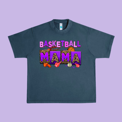 Basketball Mama Urban Heavy Tee Designed By Adodesignshop