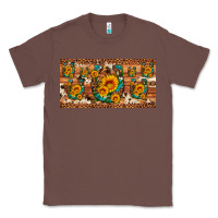 Chestnut sunflower gemstone leopard cowhide horseshoe license plate Classic Tee - Artiststas