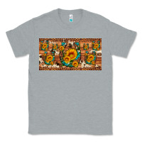 Heather Grey sunflower gemstone leopard cowhide horseshoe license plate Classic Tee - Artiststas
