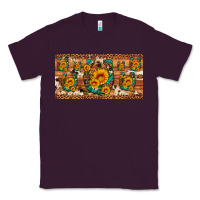 Plum sunflower gemstone leopard cowhide horseshoe license plate Classic Tee - Artiststas