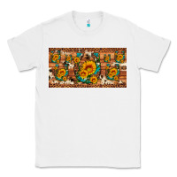 White sunflower gemstone leopard cowhide horseshoe license plate Classic Tee - Artiststas