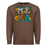 Chestnut western leopard mema Premium Sweatshirt - LillyAllenDesigns