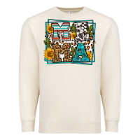 Sandshell western leopard mema Premium Sweatshirt - LillyAllenDesigns
