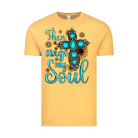 Vintage Mustard then sings my soul cross Vintage Tee - JahusDesignShop