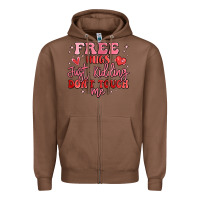 Chestnut free hugs just kidding don't touch me Zipper Hoodie - MaliasSmallBusiness