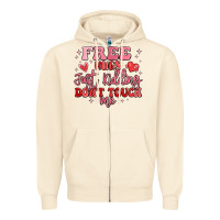 Sandshell free hugs just kidding don't touch me Zipper Hoodie - MaliasSmallBusiness