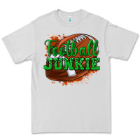Dove Grey football junkie Premium Tee - texasbilliewilder