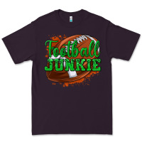 Plum football junkie Premium Tee - texasbilliewilder