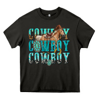 Asphalt cowboy cowboy cowboy Heavy Core Tee - texasbilliewilder