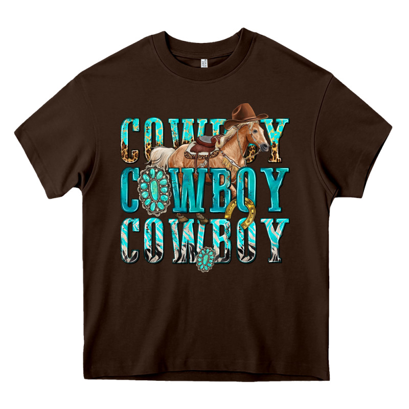Cowboy Cowboy Cowboy Heavy Core Tee by texasbilliewilder | Teevron