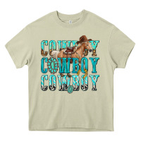 Mossy cowboy cowboy cowboy Heavy Core Tee - texasbilliewilder