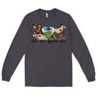 Smoke peace love appaloosa horse Long Sleeve Tee - LillyAllenDesigns